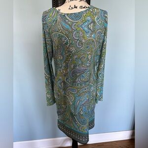 Michael Kors Paisley Print Green Dress